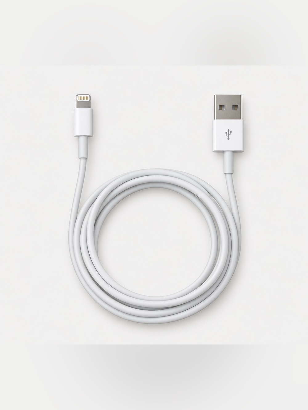 Apple Lightning to USB-A 0.5m Charging Sync Cable White Genuine